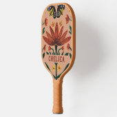 Gepersonaliseerde vrouw Botanische Pickleball Padd Pickleball Paddle (Links)
