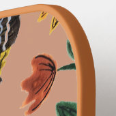 Gepersonaliseerde vrouw Botanische Pickleball Padd Pickleball Paddle (Links Detail)