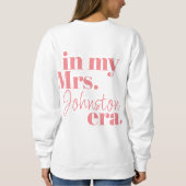 Gepersonaliseerde vrouw Era bruid Huwelijksreis Tr Trui (Achterkant)