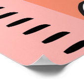 Gepersonaliseerde Vrouw groei grafiek liniaal | Mi Poster (Hoek)