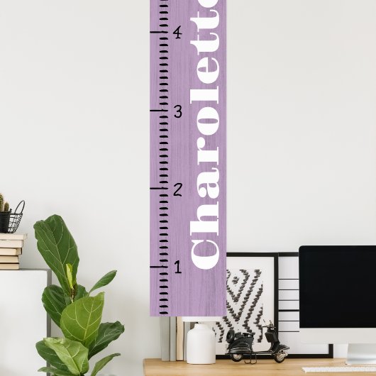 Gepersonaliseerde Vrouw groei grafiek liniaal | Mi Poster (Thuiskantoor)