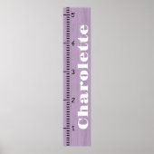 Gepersonaliseerde Vrouw groei grafiek liniaal | Mi Poster (Voorkant)