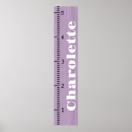 Gepersonaliseerde Vrouw groei grafiek liniaal | Mi Poster