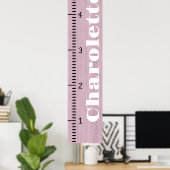 Gepersonaliseerde Vrouw groei grafiek liniaal | Mi Poster (Thuiskantoor)