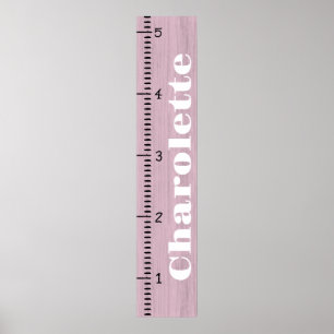 Gepersonaliseerde Vrouw groei grafiek liniaal   Mi Poster