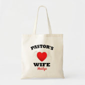 Gepersonaliseerde vrouw van Angel Heart Pastor Tote Bag (Voorkant)
