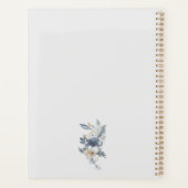 Gepersonaliseerde Vrouwelijke Elegante Waterverf B Planner (Achterkant)