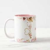 Gepersonaliseerde Vrouwelijke Stethoscoop Keramisc Tweekleurige Koffiemok (Links)