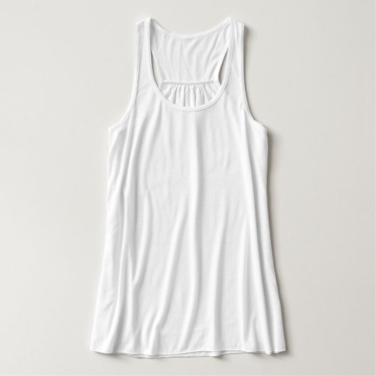 Gepersonaliseerde Vrouwen Bella Canvas Racerback Tanktop (Design voorkant)