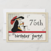 Gepersonaliseerde vrouwen - Birthday Party in de b Kaart (Voorkant)