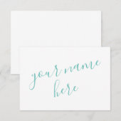 Gepersonaliseerde vrouwen briefpapier bedankkaart (Voorkant / Achterkant)