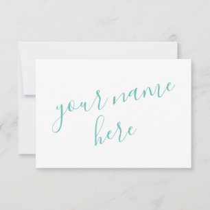 Gepersonaliseerde vrouwen briefpapier bedankkaart