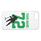 Gepersonaliseerde vrouwen Hockey Player Name Numbe Case-Mate iPhone Case (Achterkant (Horizontaal))