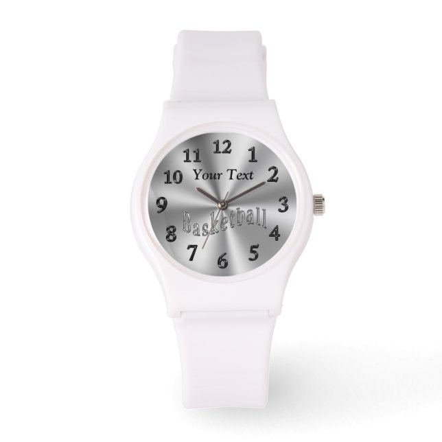 Gepersonaliseerde vrouwen horloges, basketbal horl horloge (Voorkant)