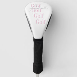 Gepersonaliseerde Vrouwen Roze Golfheadcover
