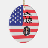 Gepersonaliseerde vrouwen zijn helden keramisch ornament (Rechts)