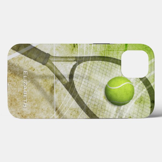 Gepersonaliseerde vrouwentennis Case-Mate iPhone case (Achterkant (horizontaal))