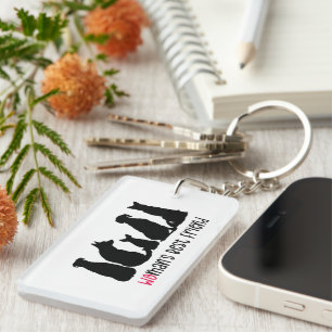 Gepersonaliseerde vrouw's beste vriend hond sleutelhanger