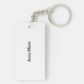 Gepersonaliseerde vrouw's beste vriend hond sleutelhanger (achterkant)