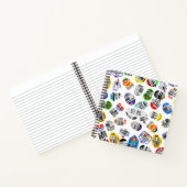 Gepersonaliseerde vruchten Barcode Sticker Patroon Notitieboek (Binnen)