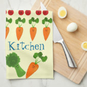 Gepersonaliseerde vruchten en Veggies Theedoek (Quarter Fold)