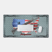 Gepersonaliseerde VS-vlag AR15 wordt niet geschond Bureaumat (Keyboard & Muis)