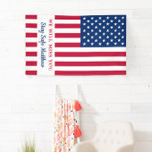 Gepersonaliseerde VS-vlag van het leger weggestuur Spandoek (Insitu)