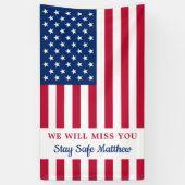 Gepersonaliseerde VS-vlag van het leger weggestuur Spandoek (Verticaal)