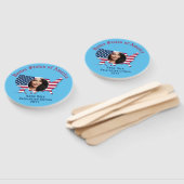 Gepersonaliseerde VS Vlaggenkaart American Citizen Handwaaier (Niet-gemonteerd)