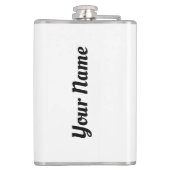 Gepersonaliseerde vuile handen schoon geld heupfles (Achterkant)