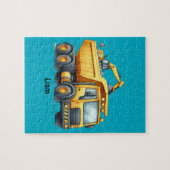 gepersonaliseerde vuilniswagen legpuzzel (Horizontaal)