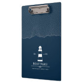 Gepersonaliseerde vuurtoren Boot Nautical Klembord (Links)