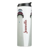 Gepersonaliseerde vuurtoren thermische trommel thermosbeker (Gedraaid links)