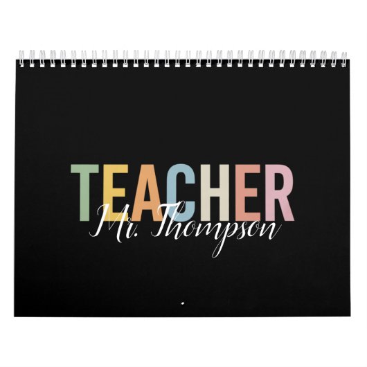 Gepersonaliseerde waardering van de leerkracht Ter Kalender (Hoes)