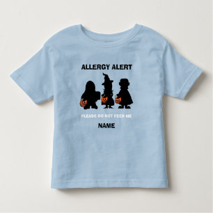 Gepersonaliseerde waarschuwingen voor allergie Hal Kinder Shirts