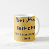 Gepersonaliseerde Wake Up & Smell the Coffee Mok (Voorkant rechts)