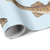 Gepersonaliseerde Walleye Pike Happy Birthday Cadeaupapier (Rol Hoek)