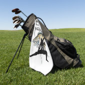 Gepersonaliseerde Walleye Vist Ninja 2 Gevist hand Golfhanddoek (Groen)