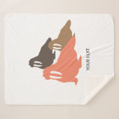 Gepersonaliseerde Walrus Herd Shepra Deken (Voorkant (horizontaal))