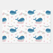 Gepersonaliseerde walvis Nautical Inpakpapier Vel (Voorkant)
