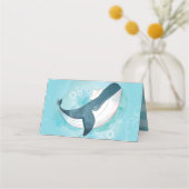 Gepersonaliseerde walvis onder het Zee Plaatskaartje (Achterkant)