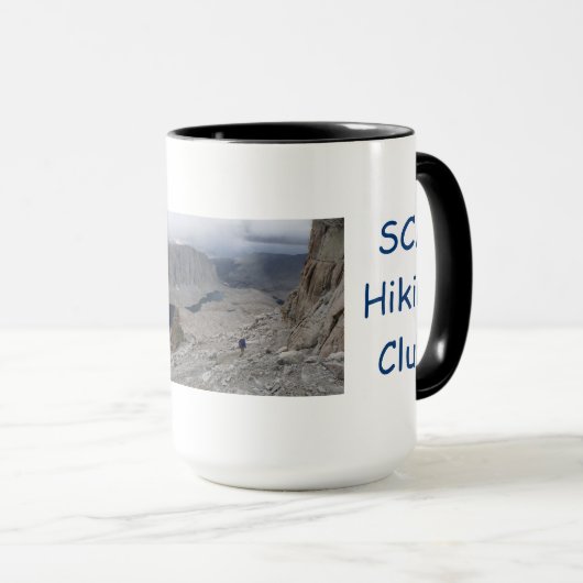 Gepersonaliseerde wandelclub, Mount Whitney Hiker Mok (Voorkant rechts)