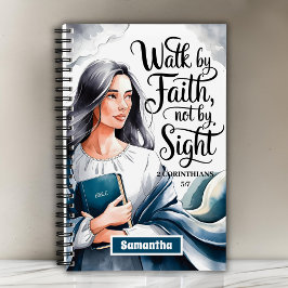 Gepersonaliseerde wandeling door Faith Christelijk Notitieboek
