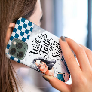 Gepersonaliseerde wandeling door het geloof Christ iPhone 16 Pro Max Hoesje