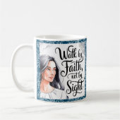 Gepersonaliseerde wandeling door het geloof Christ Koffiemok (Links)