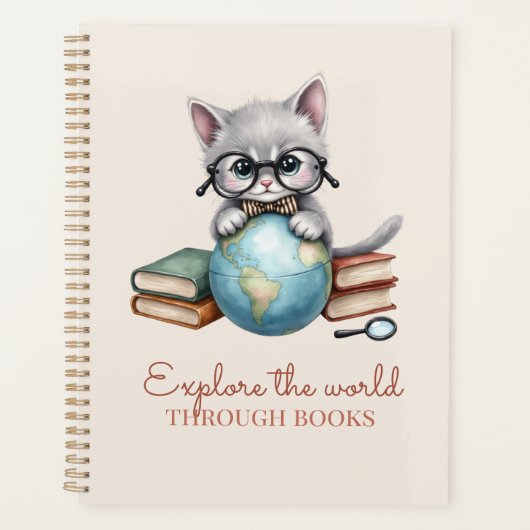 Gepersonaliseerde "Wander Cat" Academische Planner (Voorkant)