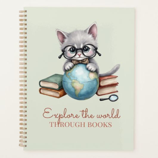 Gepersonaliseerde "Wander Cat" Academische Planner (Voorkant)
