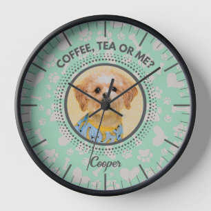 Gepersonaliseerde wandklok, uniek cadeau voor dier