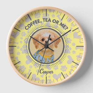 Gepersonaliseerde wandklok, uniek cadeau voor dier