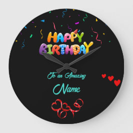 Gepersonaliseerde wandklok – Uniek verjaardagscade